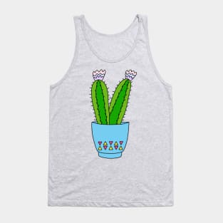 Cute Cactus Design #102: Cacti Flowering At The Same Time Tank Top